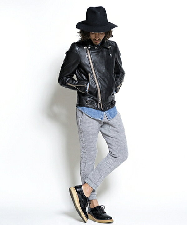 楽天市場】【SEVESKIG(セヴシグ)】JK-SV-LA-1001-GOAT SKIN W-RIDERS 