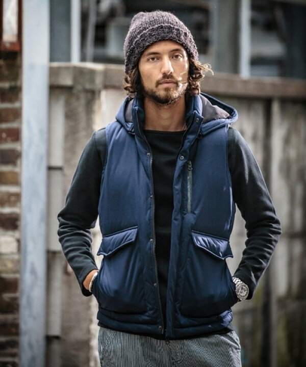 楽天市場】【CAMBIO(カンビオ)】Slim Fit Stretch Down Vest ベスト 