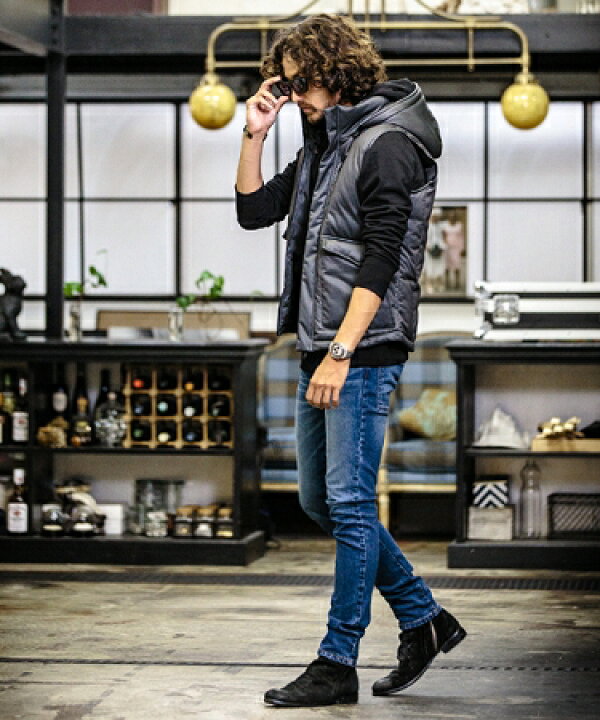 楽天市場】【CAMBIO(カンビオ)】Slim Fit Stretch Down Vest ベスト 