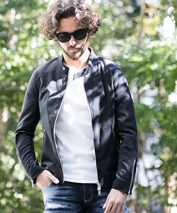 楽天市場】【wjk】2898cf43zi-CAMBIO別注 wjk Single Riders Jacket 