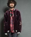 【SEVESKIG(セヴシグ)】【予約販売9月中旬〜下旬入荷】VELVET EMBROIDERY SOUVENIR JACKET ジャケット(JK-SV-HA-...