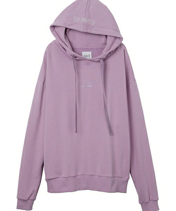 楽天市場】【QALB(カルブ)】EMBROIDERY BIG HOODIE [NO MERCY HOODIE  