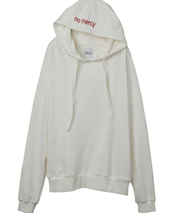 楽天市場】【QALB(カルブ)】EMBROIDERY BIG HOODIE [NO MERCY HOODIE  