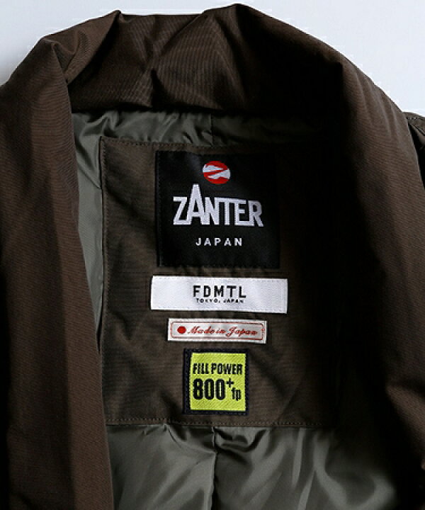 楽天市場】【FDMTL(ファンダメンタル)】ZANTER HAORI DOWN JACKET 