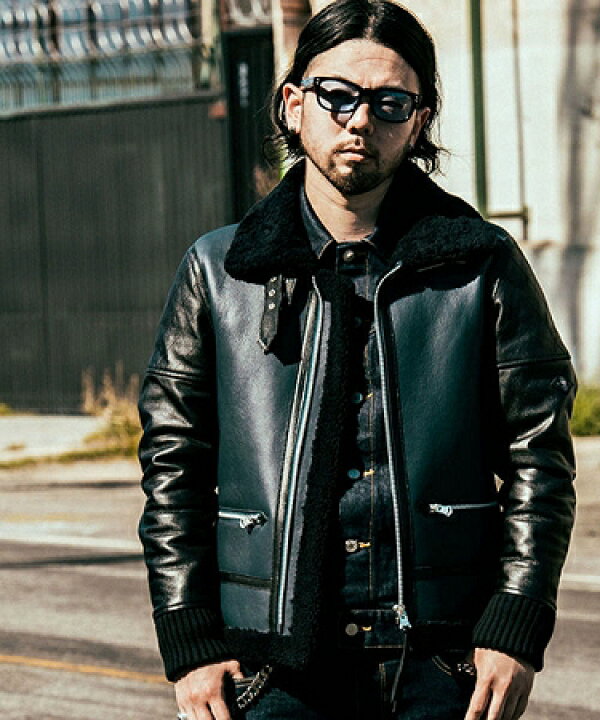 楽天市場】【CRIMIE(クライミー)】B3 MOUTON LEATHER JACKET ムートン 