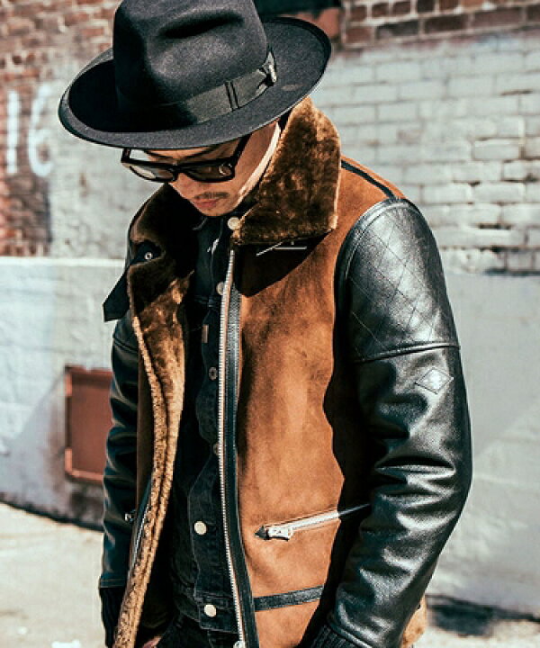 楽天市場】【CRIMIE(クライミー)】B3 MOUTON LEATHER JACKET ムートン 
