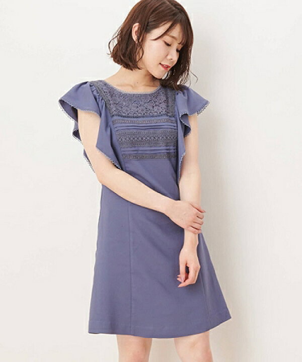 楽天市場 Supreme La La シュープリームララ バタフライスリーブドレス 1 Op023 Cambio