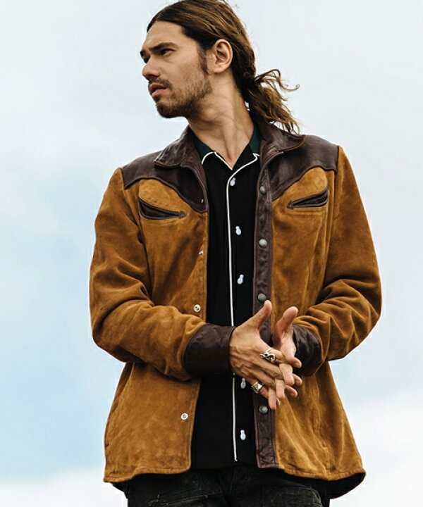 楽天市場】【glamb(グラム)】Western leather JKT-ウエスタンレザー  