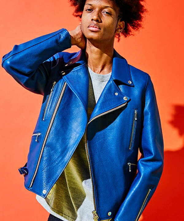 楽天市場】【SEVESKIG(セヴシグ)】CALF COLOR RIDERS JACKET 