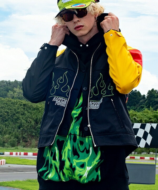 楽天市場】【TENDER PERSON(テンダーパーソン)】FLAME PATTERN HOODIE 