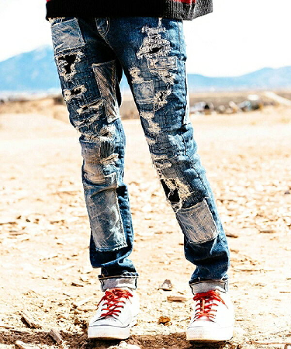 楽天市場】【glamb(グラム)】Reading skinny denim-レディングスキニー  