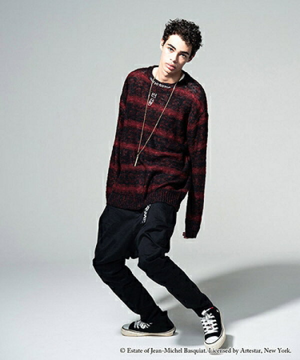 楽天市場】【glamb(グラム)】Basquiat border knit バスキアボーダー 