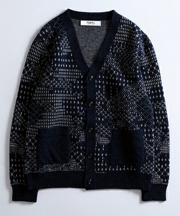 楽天市場】【FDMTL(ファンダメンタル)】PATCHWORK WOOL CARDIGAN 