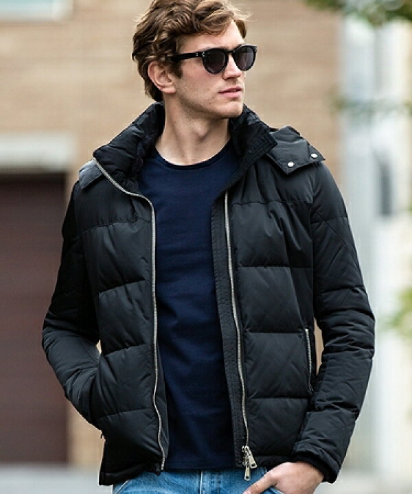 wjk simple hooded down ダウンジャケット 2904 M