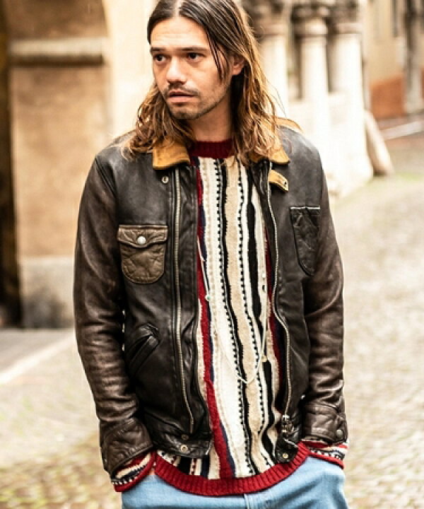 楽天市場】【glamb(グラム)】Blaine leather JKT ブレインレザー  