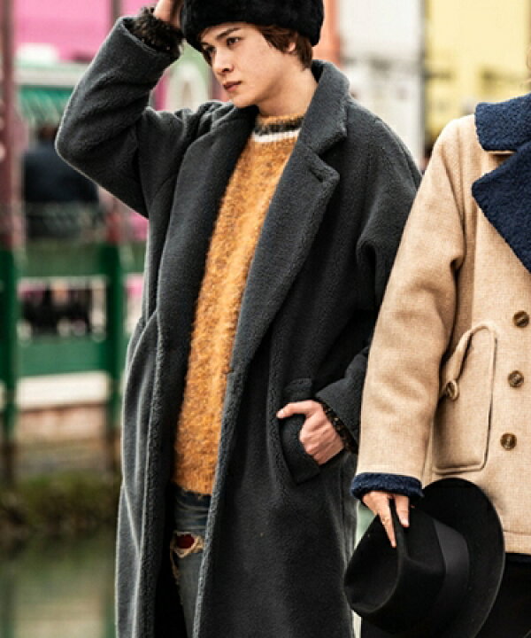 楽天市場】【glamb(グラム)】Boa long coat ボアロングコート(GB0319 