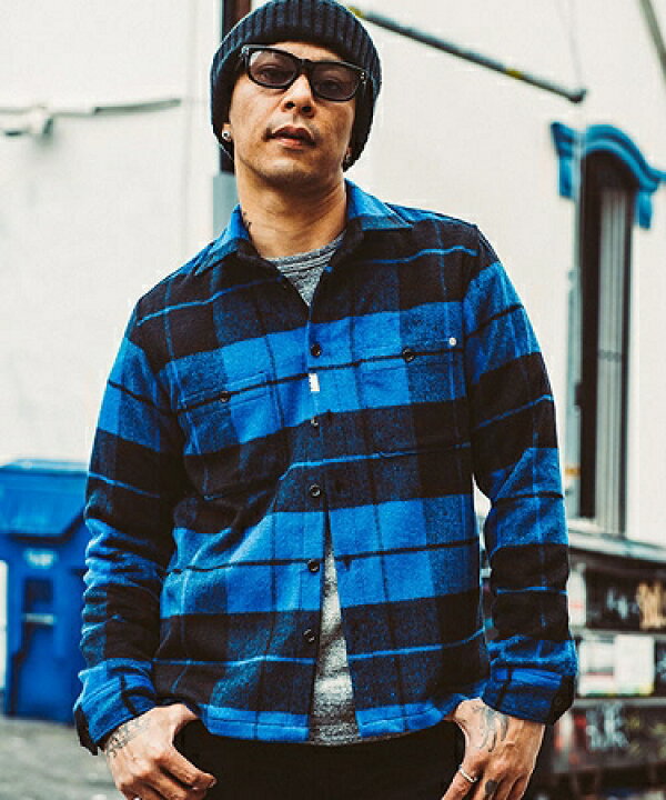 楽天市場】【CRIMIE(クライミー)】WOOL CHECK SHIRT シャツ(CR01-01K5  