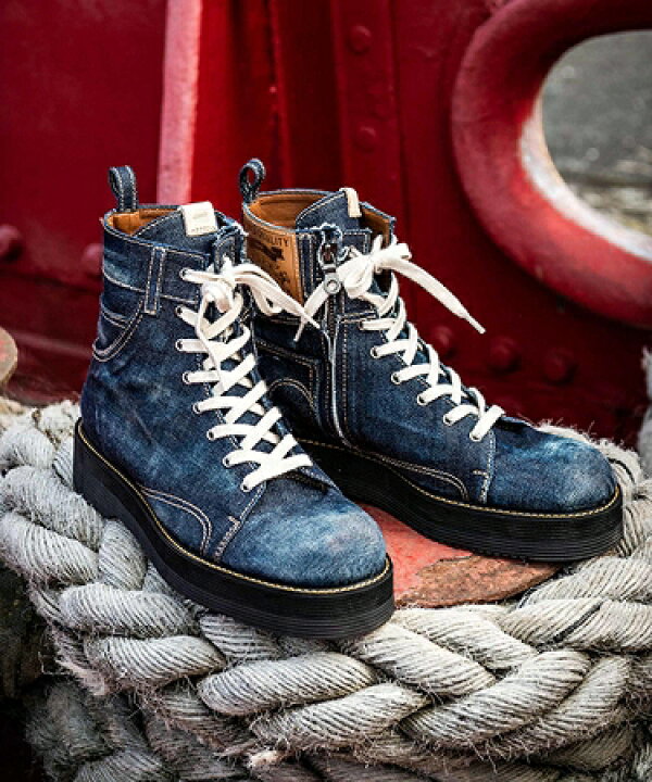 楽天市場】【glamb(グラム)】Slinky denim boots スリンキーデニム  