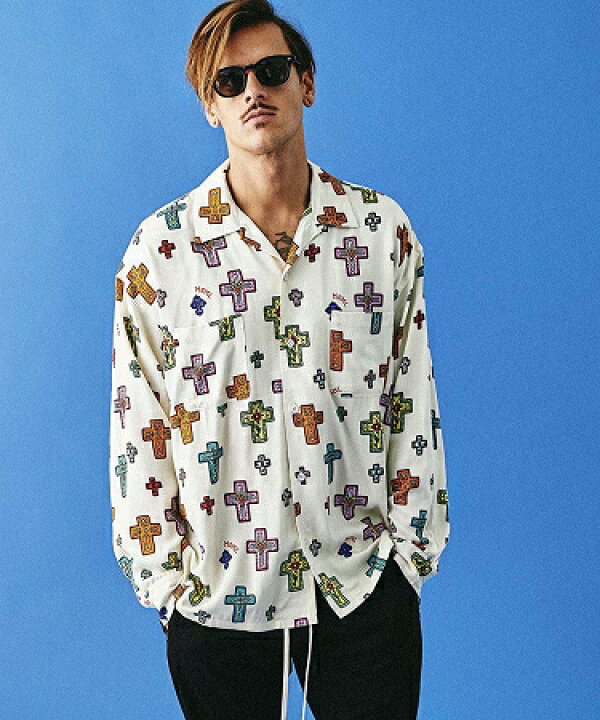 楽天市場】【MSML(エムエスエムエル)】CROSSES OPEN COLLAR LONG 