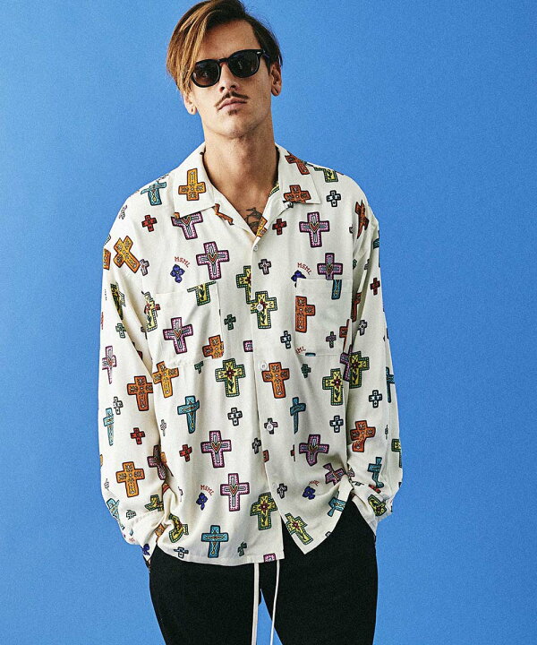 楽天市場】【MSML(エムエスエムエル)】CROSSES OPEN COLLAR LONG 