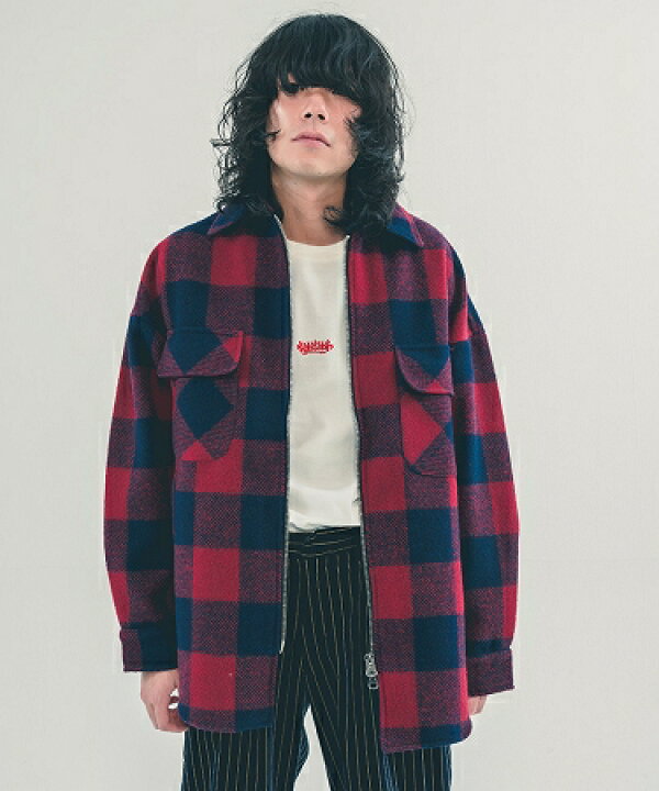 楽天市場】【EFFECTEN(エフェクテン)】Buffalo Check Blouson ブルゾン 