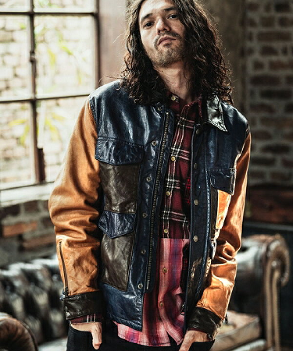 楽天市場】【glamb(グラム)】Hunting leather JKT ハンティング 