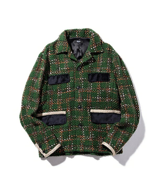 楽天市場】【glamb(グラム)】Fancy tweed JKT ファンシーツイード 
