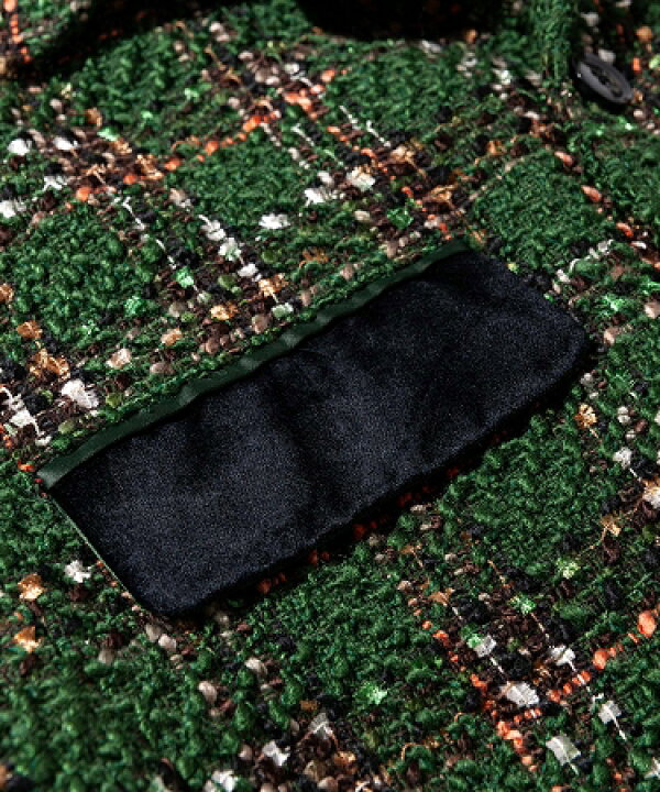 楽天市場】【glamb(グラム)】Fancy tweed JKT ファンシーツイード 