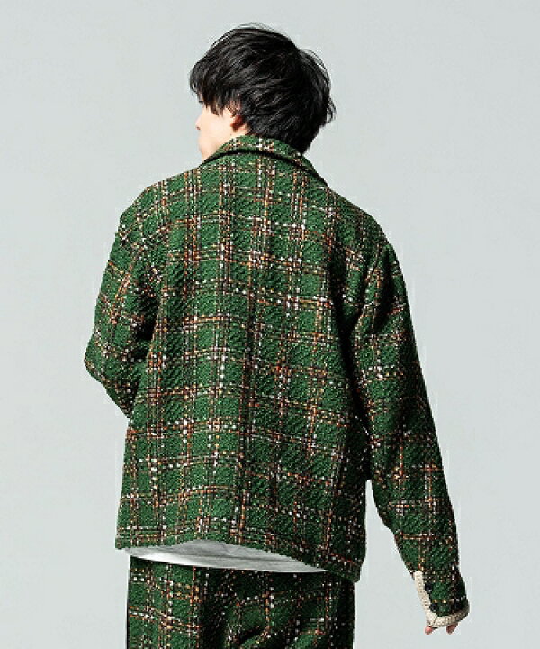 楽天市場】【glamb(グラム)】Fancy tweed JKT ファンシーツイード 
