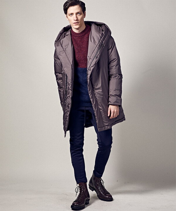 楽天市場】【junhashimoto(ジュンハシモト)】WRAP DOWN COAT ラップ 