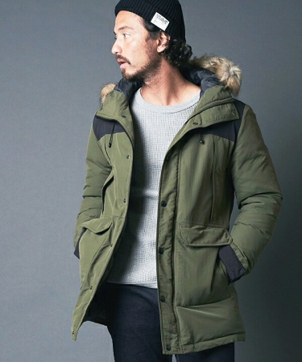 楽天市場】【Magine(マージン)】NYLON TUSSAH MOUNTAIN FUR DOWN COAT  