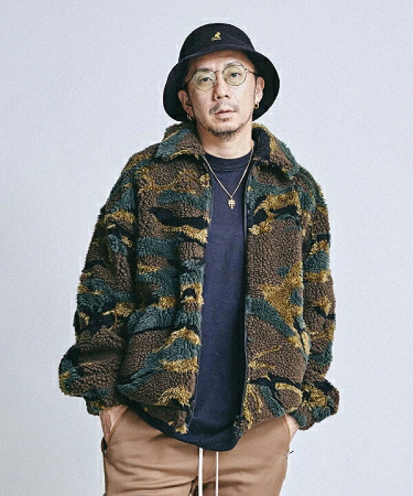 楽天市場】【MSML(エムエスエムエル)】CAMO JAQUARD BOA JACKET ボア  