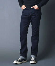 【Magine(マージン)】WASHED STRETCH SELVEDGE STRAIGHT DENIM デニムパンツ(2113-12)