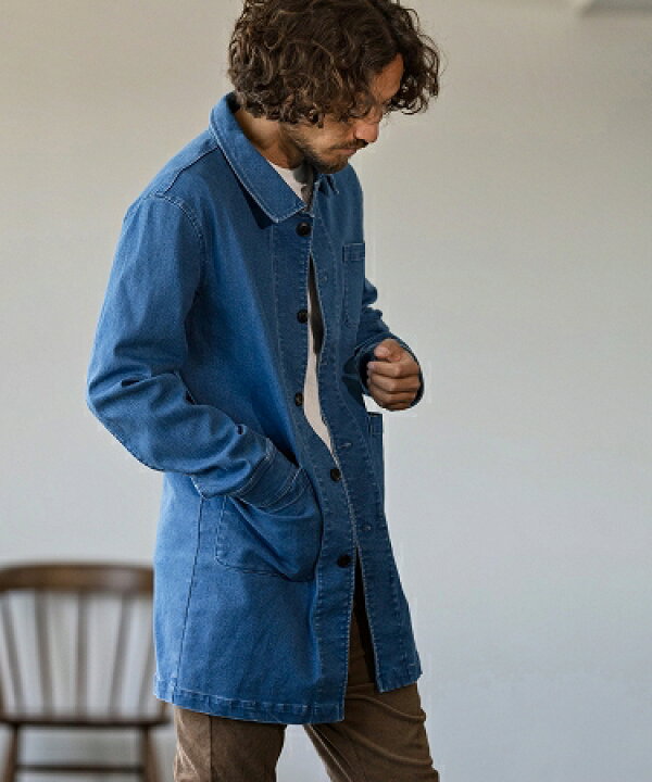 楽天市場】【Magine(マージン)】STRETCH DENIM MIDDLE LENGTH COAT 