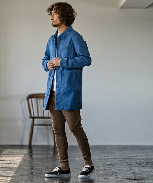楽天市場】【Magine(マージン)】STRETCH DENIM MIDDLE LENGTH COAT 