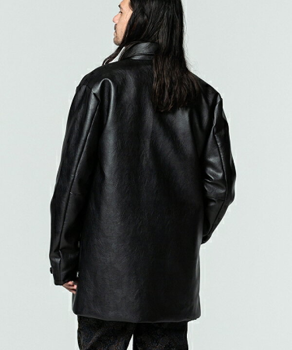 楽天市場】【glamb(グラム)】PU leather coat ピーユーレザーコート 
