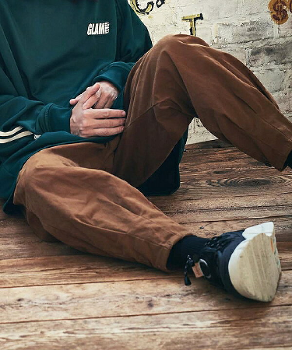 楽天市場】【glamb(グラム)】Hem tuck work pants ヘムタックワーク 