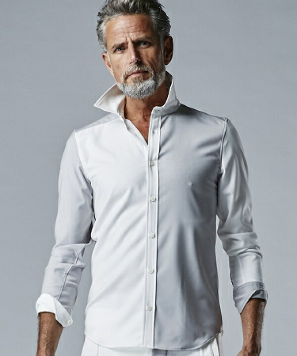 楽天市場】【AKM】MICRO TR L-S PLAIN シャツ(S122-PER013) : CAMBIO 