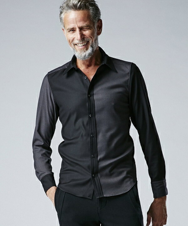 楽天市場】【AKM】MICRO TR L-S PLAIN シャツ(S122-PER013) : CAMBIO 