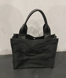 【DECADE(ディケイド)】【予約販売ご注文から1週間後出荷】 Paraffin Canvas × Waterproof Leather Mini Tote Bag トートバッグ(DCD-01345)