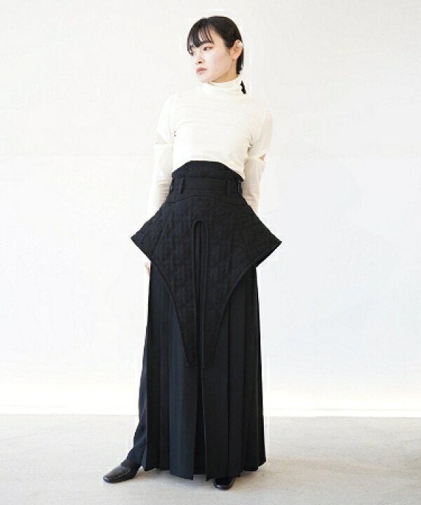 HATRA(ハトラ)】Octa_Quilt_Skirt プリーツスカート 袴