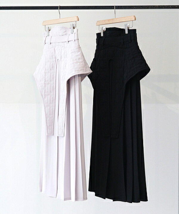 HATRA(ハトラ)】Octa_Quilt_Skirt プリーツスカート 袴