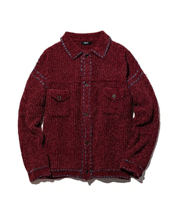 楽天市場】【glamb(グラム)】Stitch Knit JKT ステッチニット 
