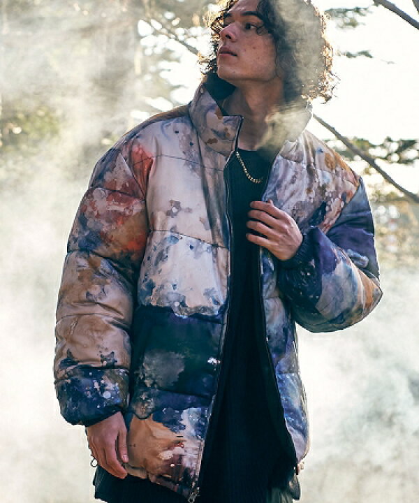 楽天市場】【glamb(グラム)】Watercolor Puff JKT ウォーターカラー 