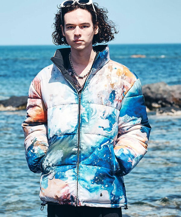 楽天市場】【glamb(グラム)】Watercolor Puff JKT ウォーターカラー 