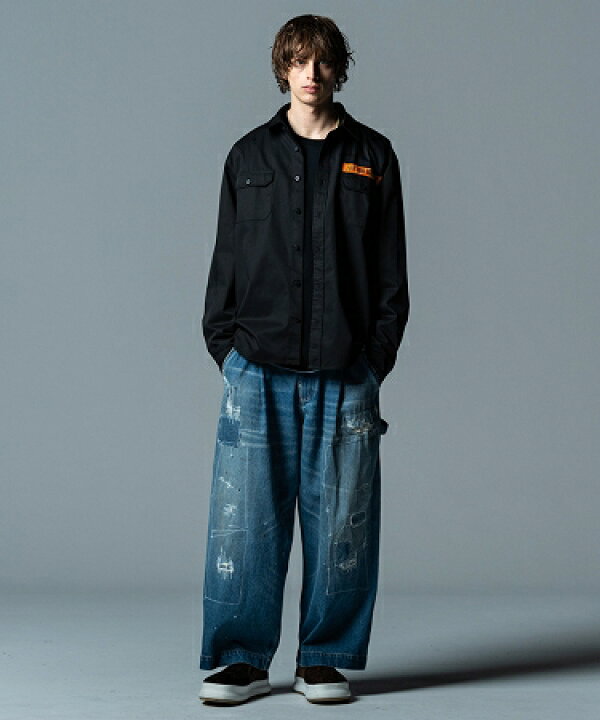 楽天市場】【glamb(グラム)】Grunge Stich Painter Pants グランジ 