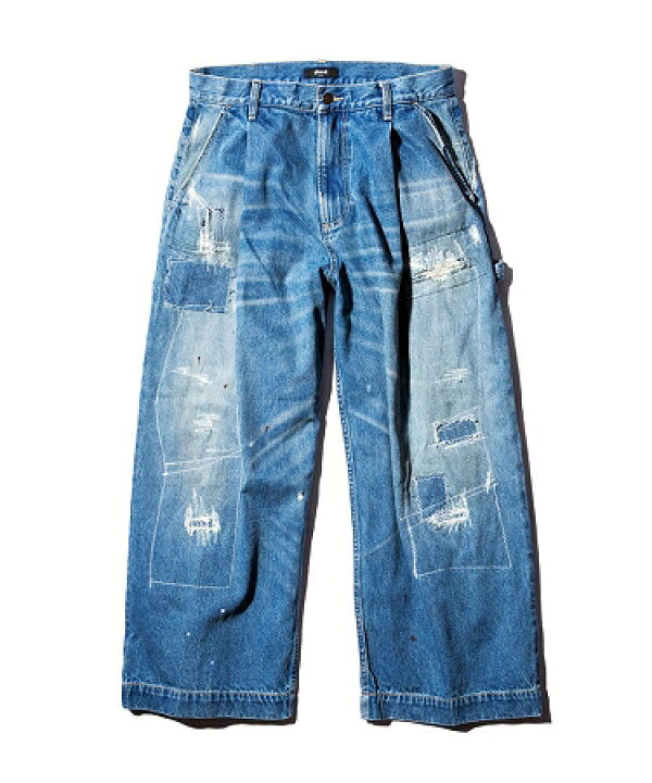 楽天市場】【glamb(グラム)】Grunge Stich Painter Pants グランジ 
