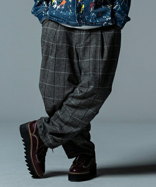 楽天市場】【glamb(グラム)】Glen Check Balloon Pants グレンチェック 