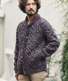 【CAMBIO(カンビオ)】【HIMALAYAN CLIMBERS HAND-KNIT別注】手編みショールカーディガン(CAHCK-F31)