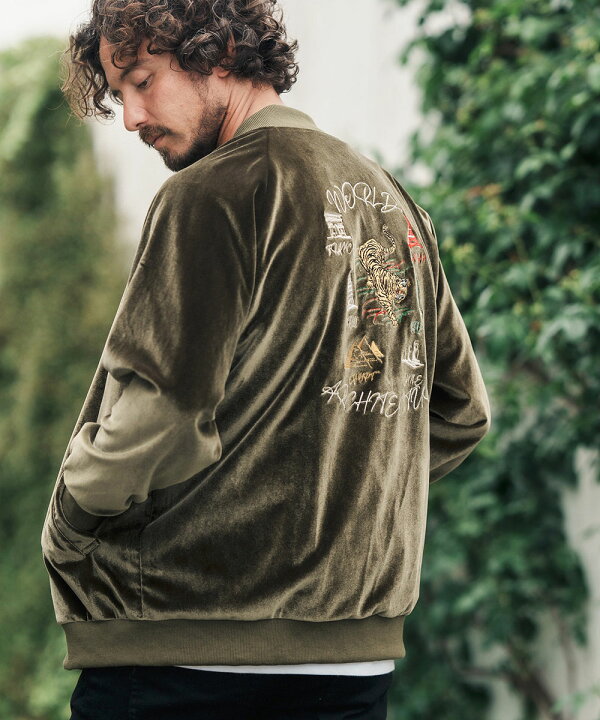 楽天市場】【CAMBIO(カンビオ)】 Tiger Embroidery Velor Souvenir 